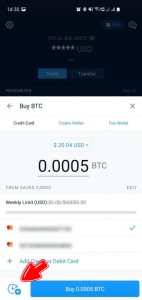 Cum cumperi Bitcoin - Pasul 4