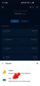 Bitcoin Transfer Bancar - pasul 3
