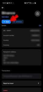 Revolut Transfer Bancar - pasul 11
