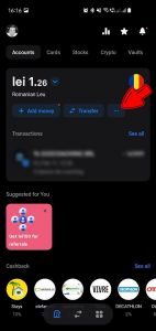 Revolut Transfer Bancar - pasul 4